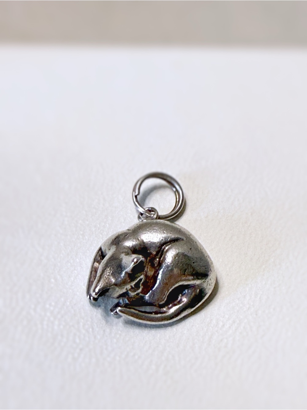 925 STERLING SILVER JEZ/JEZLAINE SLEEPING KITTY CAT, FELINE KITTEN VINTAGE CHARM - Picture 7 of 11